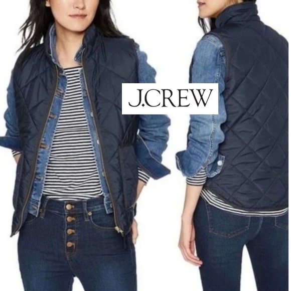 J. Crew Jackets & Blazers - J.Crew Down Puffer Vest Navy, XS, GD1092